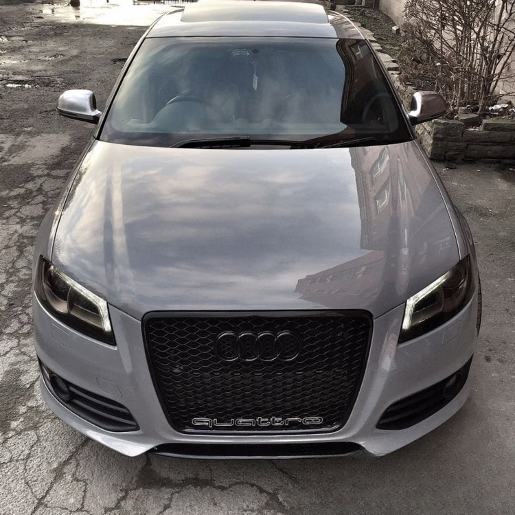 Calandre Grille Noir RS3 Pour Audi A3 S3 8P - vue de profil - Becquet Voiture
