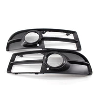 Black RS4 Style Grille for Audi A4 B7 - three-quarter view - Becquet Voiture