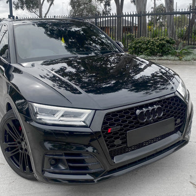 Calandre Grille Noire Audi Q5 FY Style SQ5 2018-2020 - vue de profil - Becquet Voiture