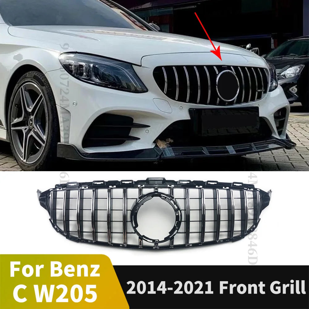 Calandre GT Mercedes Classe C W205 C43 2014-2021 - vue de face - Becquet Voiture