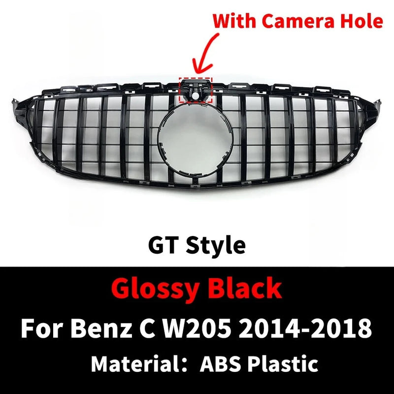 Calandre GT Mercedes Classe C W205 C43 2014-2021 - vue rapprochée - Becquet Voiture