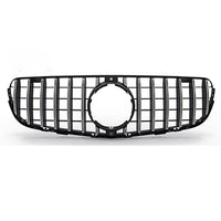 GT-R Mercedes GLC X253 Chrome Grille - front view - Becquet Voiture