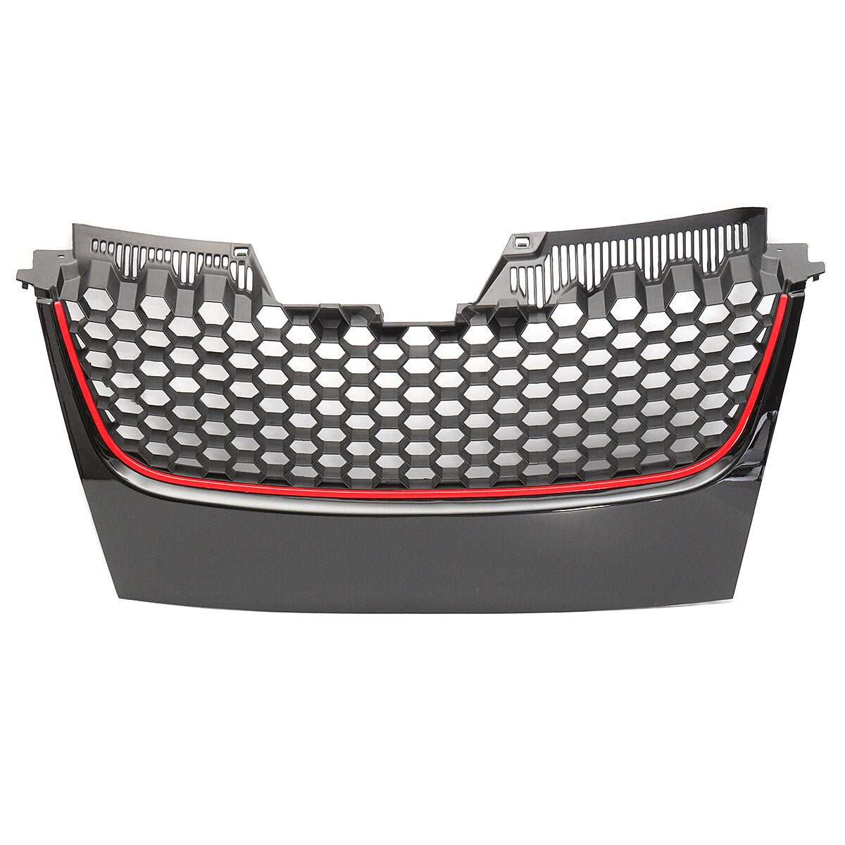 Calandre GTI VW Golf 5 Noir Rouge 2006-2018 - vue de face - Becquet Voiture