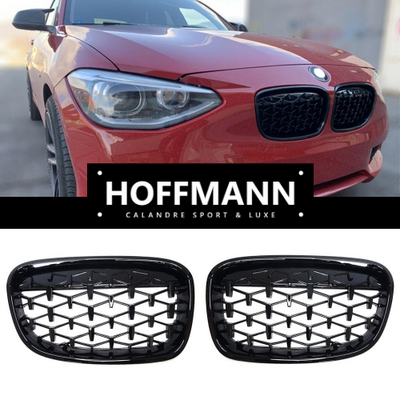 Calandre Hoffmann Diamond BMW Série 1 F20 F21 2011-2014 - vue de trois-quarts - Becquet Voiture