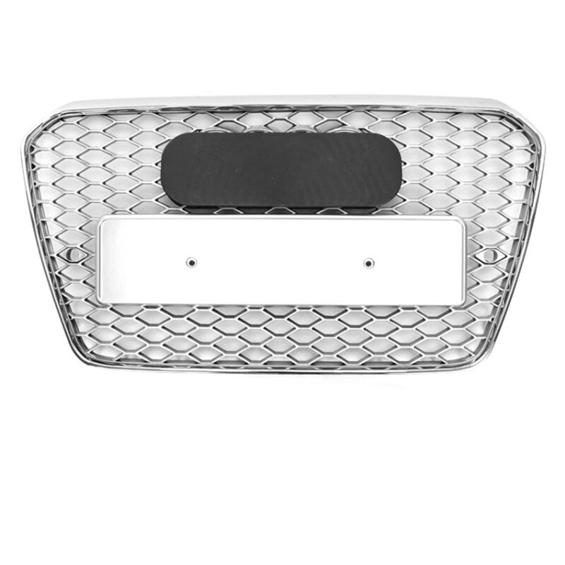 Calandre Honeycomb Argent Audi S5 B8.5 2012-2016 - vue de face - Becquet Voiture