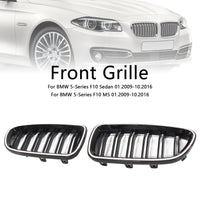 Calandre LED BMW Série 5 F10 F11 M5 Noir Brillant 2009-2017 - installé sur véhicule - Becquet Voiture