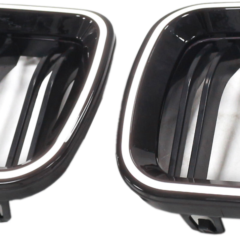 Calandre LED BMW Série 5 F10 F11 M5 Noir Brillant 2009-2017 - vue de face 2 - Becquet Voiture