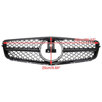 LED Grille Mercedes C-Class W204 2008-2014 - side view - Becquet Voiture