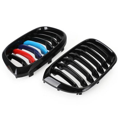 Calandre M-Color Noir Brillant BMW X3 X4 G01 G02 2018-2021 - installé sur véhicule 2 - Becquet Voiture