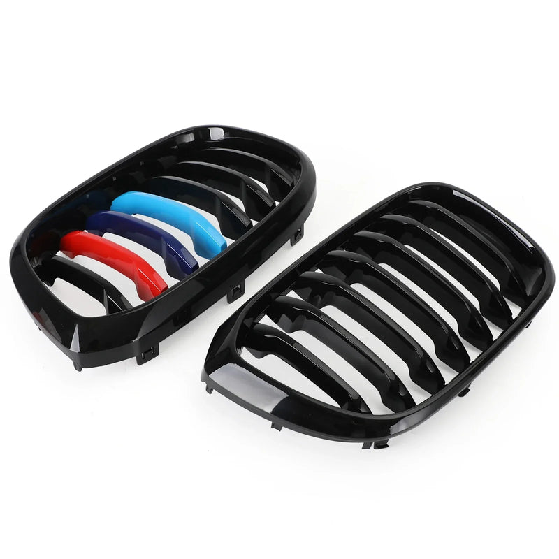 Calandre M-Color Noir Brillant BMW X3 X4 G01 G02 2018-2021 - installé sur véhicule 2 - Becquet Voiture