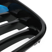 Calandre M-Color Noir Brillant BMW X3 X4 G01 G02 2018-2021 - vue de profil 2 - Becquet Voiture