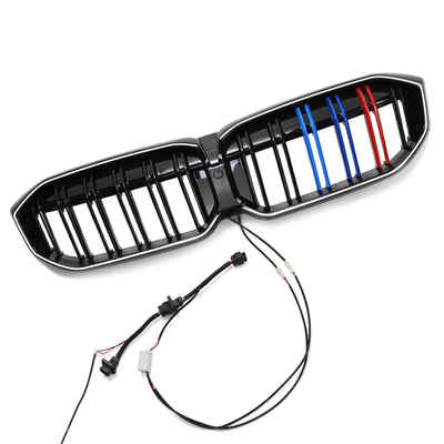 Calandre M Double Ligne BMW Série 3 G20 G28 Noir 2023-2024 - en situation - Becquet Voiture