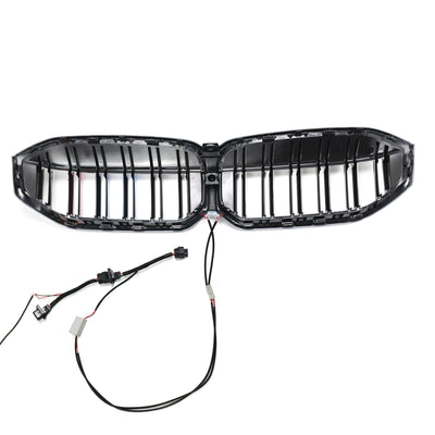Calandre M Double Ligne BMW Série 3 G20 G28 Noir 2023-2024 - installé sur véhicule - Becquet Voiture