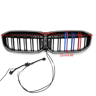 Calandre M Double Ligne BMW Série 3 G20 G28 Noir 2023-2024 - vue de profil - Becquet Voiture