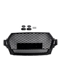 Calandre Maille Audi Q7 SQ7 Noir Brillant 2016 - vue de dessus - Becquet Voiture