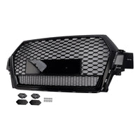 Calandre Maille Audi Q7 SQ7 Noir Brillant 2016 - vue de face 2 - Becquet Voiture