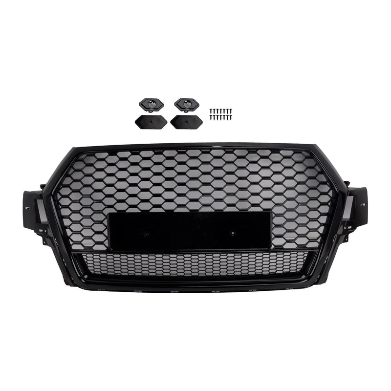 Calandre Maille Audi Q7 SQ7 Noir Brillant 2016 - vue de face - Becquet Voiture