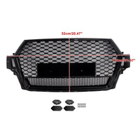 Calandre Maille Audi Q7 SQ7 Noir Brillant 2016 - vue de profil - Becquet Voiture
