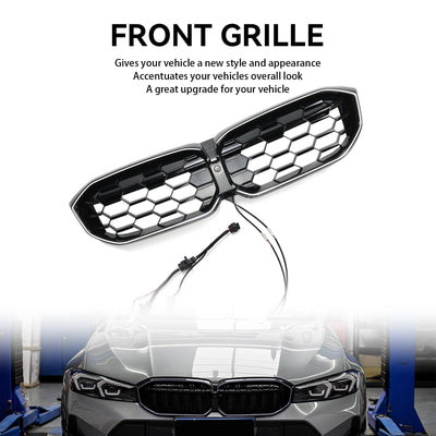 Calandre Maille Diamant BMW Série 3 G20 G28 Noir 2023-2024 - vue arrière - Becquet Voiture