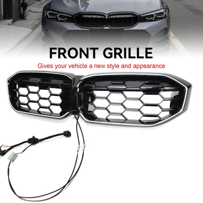 Calandre Maille Diamant BMW Série 3 G20 G28 Noir 2023-2024 - vue de trois-quarts - Becquet Voiture