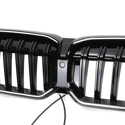 Calandre Maille LED BMW Série 3 G20 G28 Noir 2023-2024 - détail du montage - Becquet Voiture