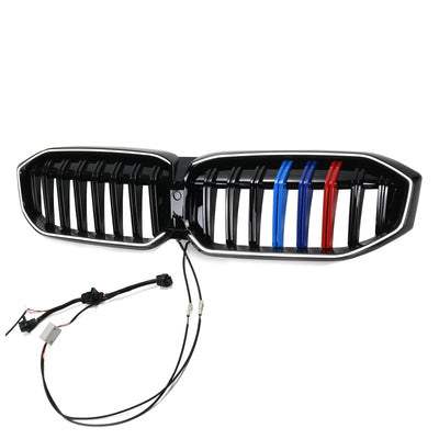 Calandre Maille LED BMW Série 3 G20 G28 Noir 2023-2024 - en situation - Becquet Voiture