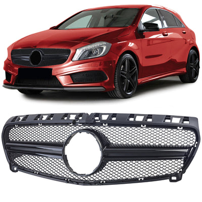 Calandre Mercedes Classe A W176 type AMG - vue de dessus - Becquet Voiture