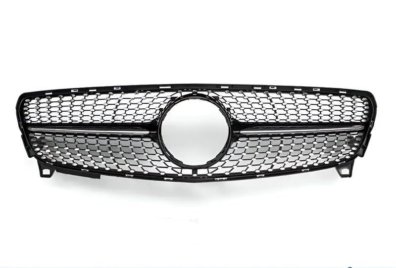 Calandre Mercedes Classe A W176 type Diamant - installé sur véhicule - Becquet Voiture