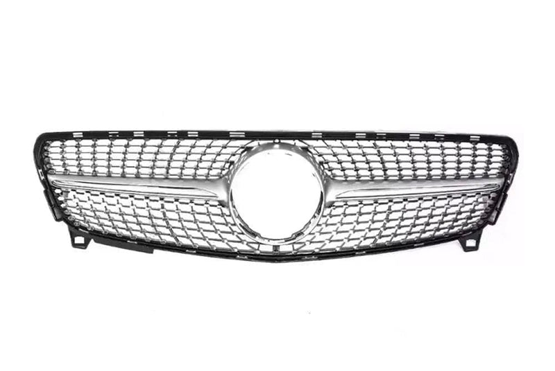 Calandre Mercedes Classe A W176 type Diamant - vue arrière - Becquet Voiture