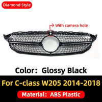 Calandre Mercedes Classe C W205 AMG Diamond 2014-2018 - vue de dessus - Becquet Voiture