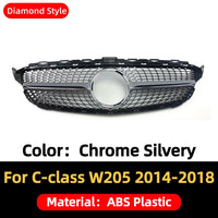 Calandre Mercedes Classe C W205 AMG Diamond 2014-2018 - vue de face 2 - Becquet Voiture