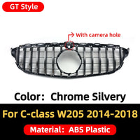 Calandre Mercedes Classe C W205 AMG Diamond 2014-2018 - vue rapprochée 2 - Becquet Voiture
