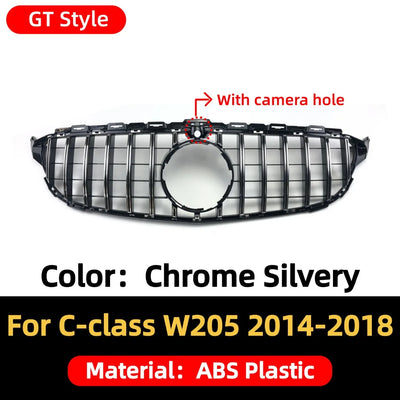 Calandre Mercedes Classe C W205 AMG Diamond 2014-2018 - vue rapprochée 2 - Becquet Voiture