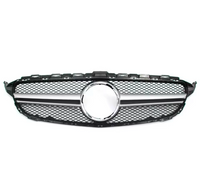 Mercedes C-Class W205 AMG-style grille - fitted on vehicle - Becquet Voiture