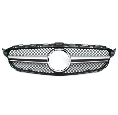 Calandre Mercedes Classe C W205 type AMG - installé sur véhicule - Becquet Voiture