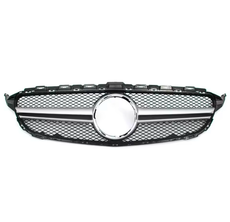 Mercedes C-Class W205 AMG-style grille - fitted on vehicle - Becquet Voiture