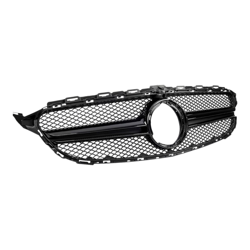 Mercedes C-Class W205 AMG-style grille - studio packshot - Becquet Voiture