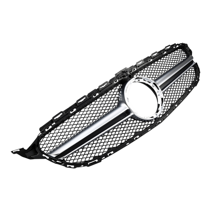 Mercedes C-Class W205 AMG-style grille - top view - Becquet Voiture