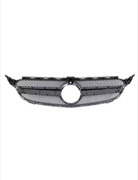 Mercedes C-Class W205 AMG-style grille - front view 2 - Becquet Voiture