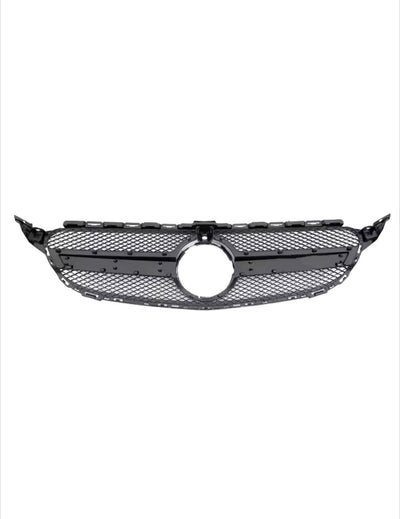 Calandre Mercedes Classe C W205 type AMG - vue de face 2 - Becquet Voiture