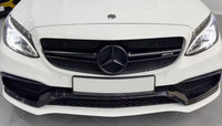Mercedes C-Class W205 AMG-style grille - side view - Becquet Voiture