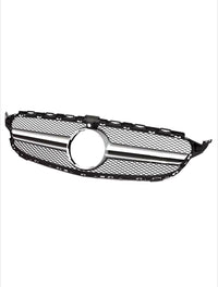 Mercedes C-Class W205 AMG-style grille - three-quarter view - Becquet Voiture