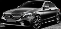 Calandre Mercedes Classe C W205 type Diamant - vue de profil - Becquet Voiture
