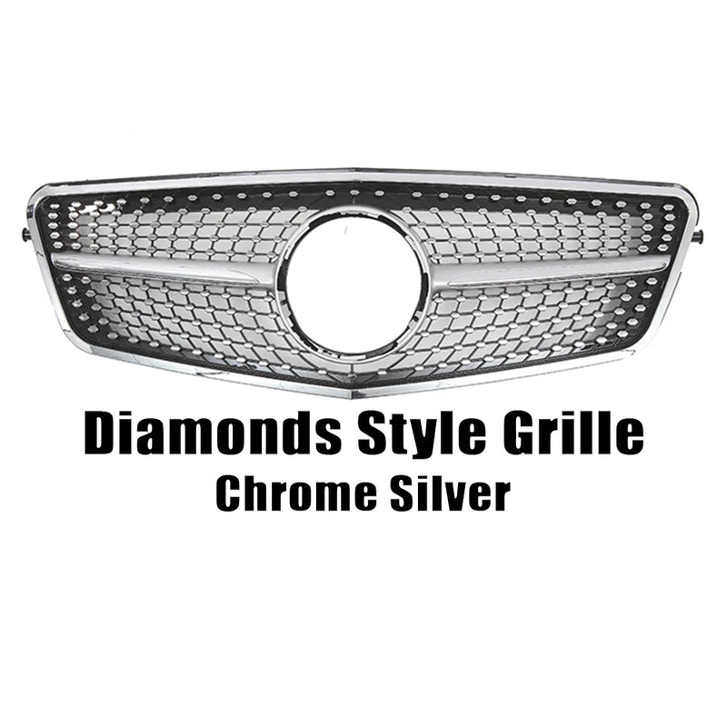 Calandre Mercedes Classe E W212 Style Diamants - détail du montage - Becquet Voiture