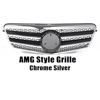 Calandre Mercedes Classe E W212 Style Diamants - en situation - Becquet Voiture