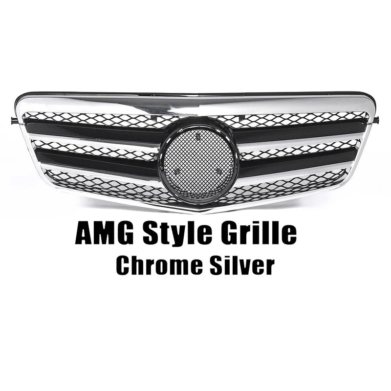 Calandre Mercedes Classe E W212 Style Diamants - en situation - Becquet Voiture