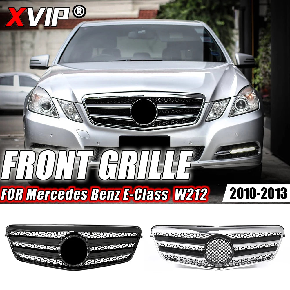Calandre Mercedes Classe E W212 Style Diamants - vue de face - Becquet Voiture