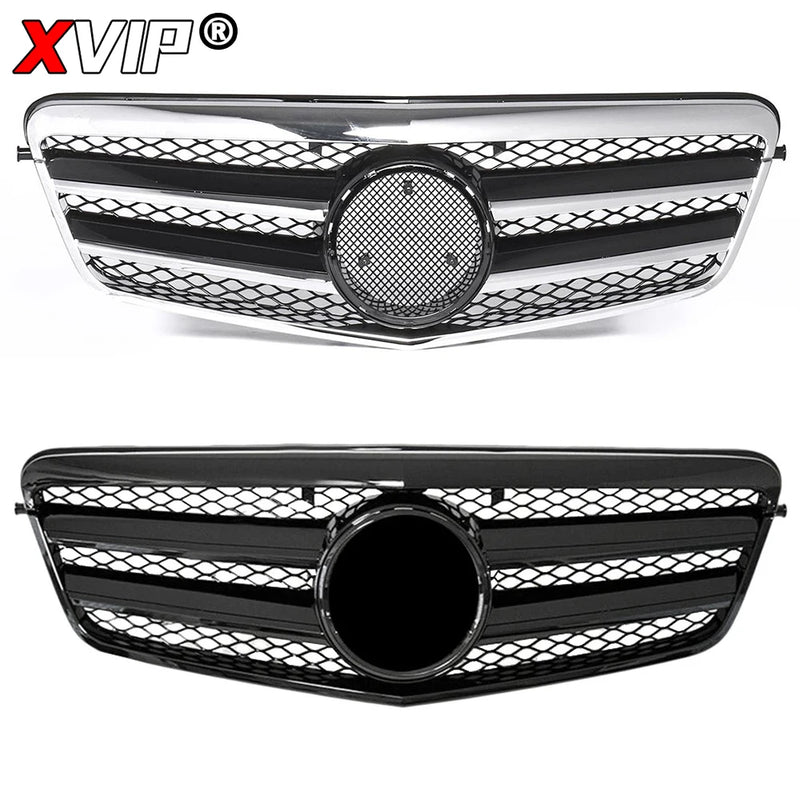 Calandre Mercedes Classe E W212 Style Diamants - vue de profil - Becquet Voiture