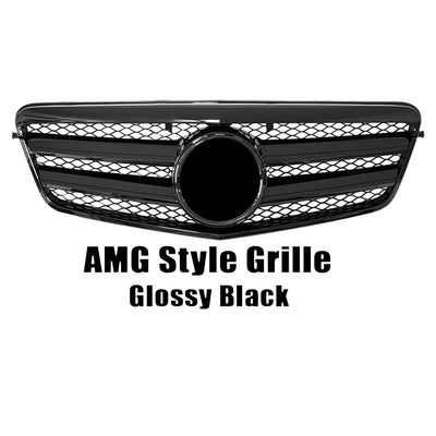 Calandre Mercedes Classe E W212 Style Diamants - vue rapprochée - Becquet Voiture