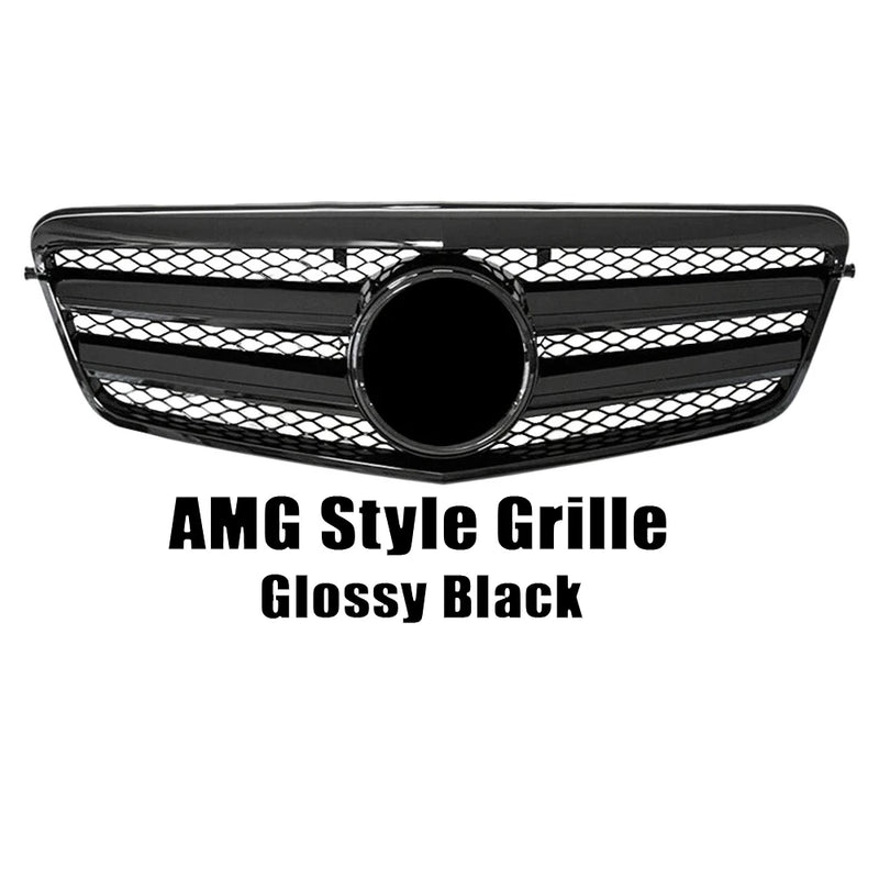 Calandre Mercedes Classe E W212 Style Diamants - vue rapprochée - Becquet Voiture